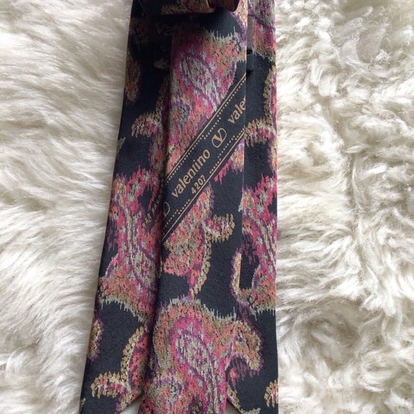 Valentino Cravatte 100% Silk Tie Made in Italy 4207 - Picture 4 of 10